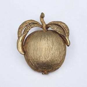 Vintage Sarah Coventry Gold Tone Fruit Brooch